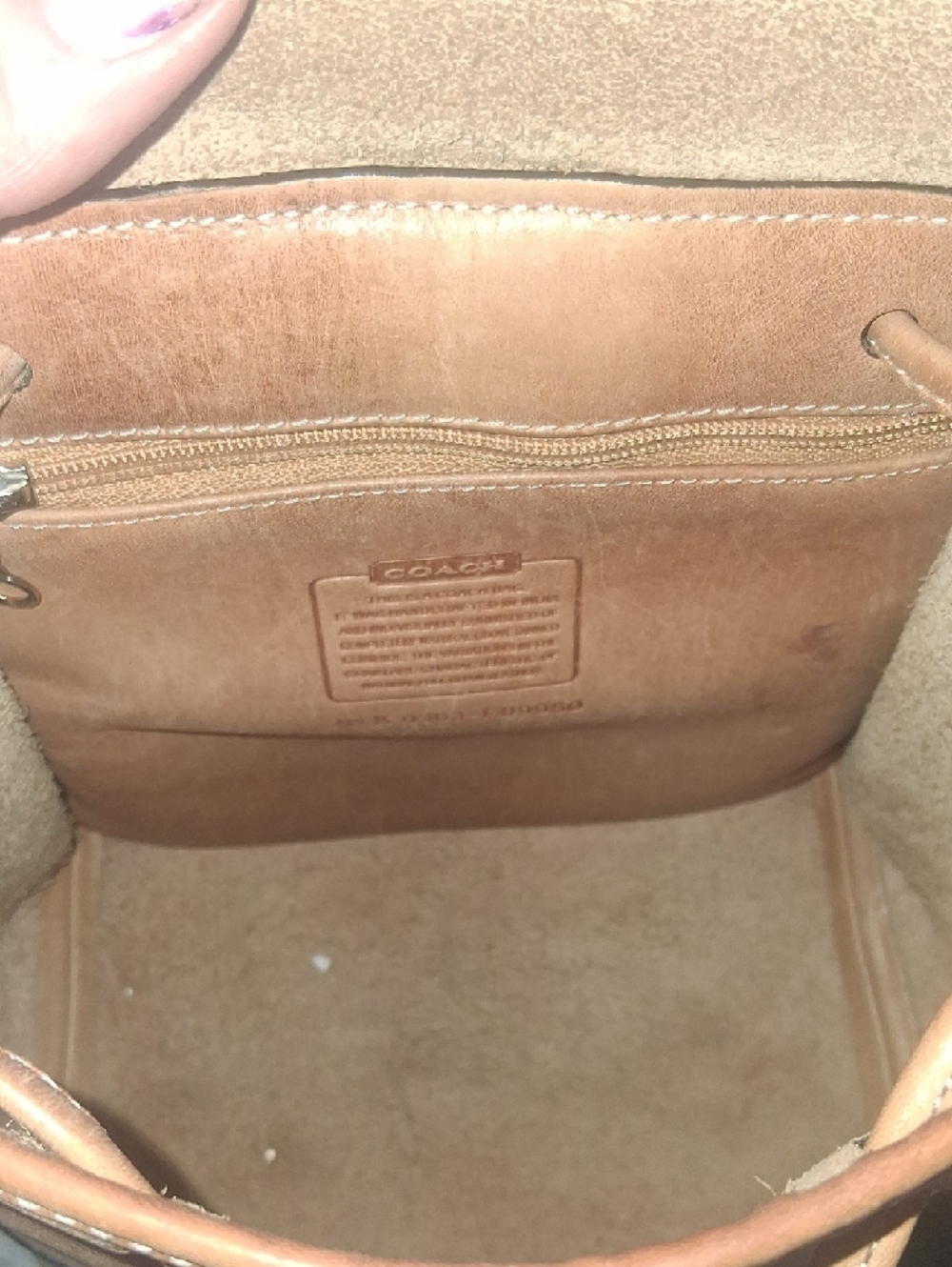 Rarest very vintage Coach Leather Backpack for Coach Collectors - Picture 3 of 5
